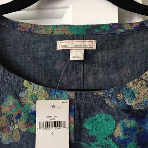 GAP Dresses - Floral Jean Jumper GAP Dresses - Floral Jean Jumper