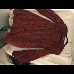 Free People bell sleeve dress