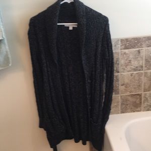 Long sweat cardigan