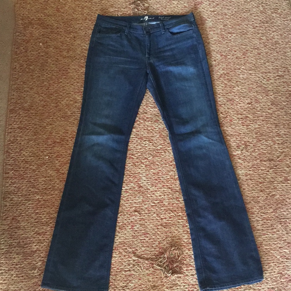 High waisted bootcut jeans