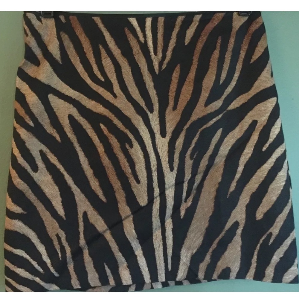 New Express Animal Print Mini Skirt