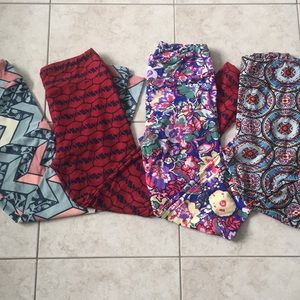 LulaRoe Leggings OS / 4 Pairs!