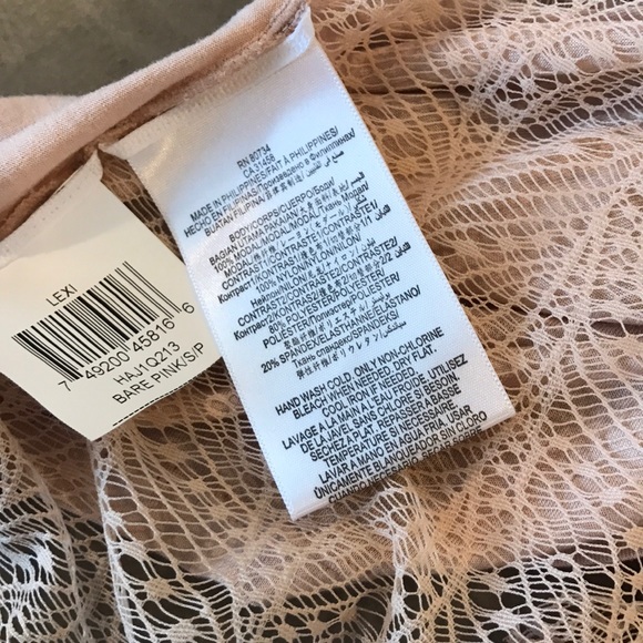 BCBGMaxAzria blush lace top - Picture 4 of 5