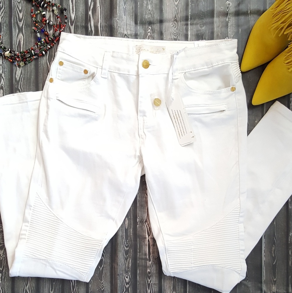 ROMA STUDIO WHITE  STRETCH JEANS