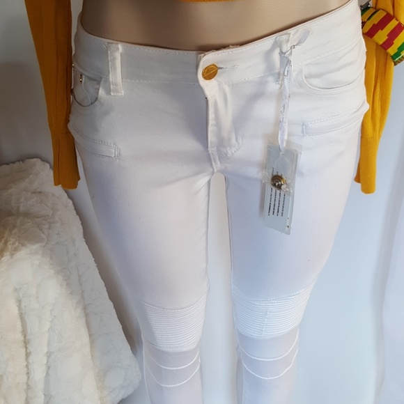 ROMA STUDIO WHITE  STRETCH JEANS - Picture 6 of 7