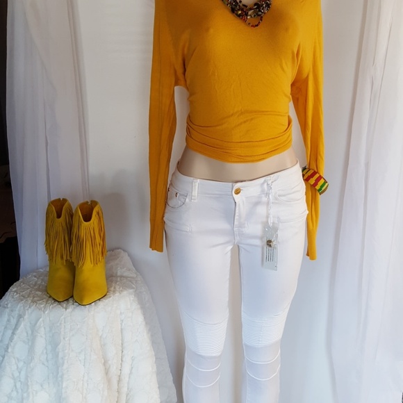 ROMA STUDIO WHITE  STRETCH JEANS - Picture 7 of 7