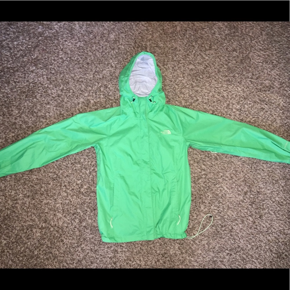 Green North Face shell jacket!