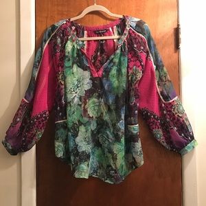 Anthropologie multi-colored top.
