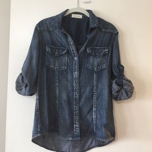 24 hour  SALE! Brand New Bella Dahl denim shirt.