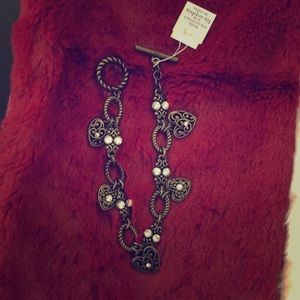 Lia Sophia antique gold bracelet