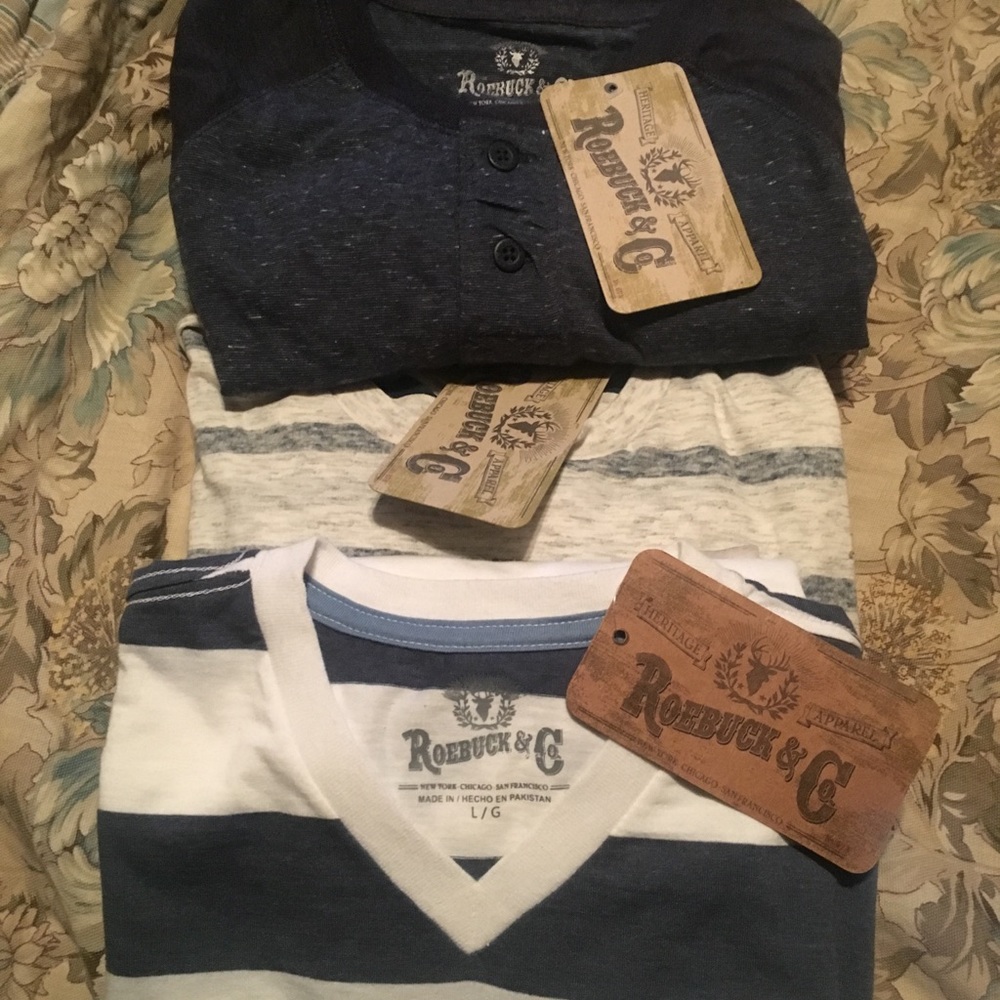 Set of 3 NWT Roebuck & Co. Shirts