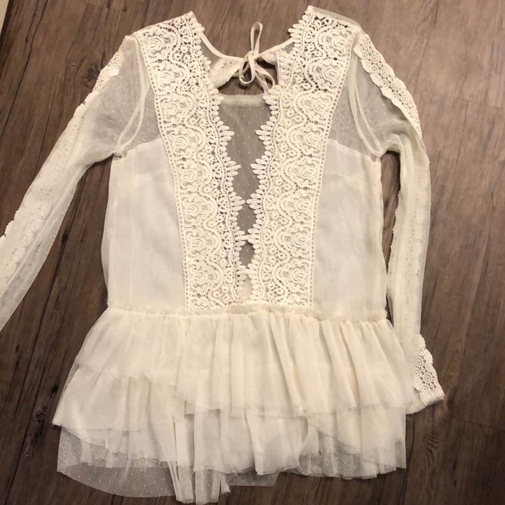 Free People Lace Blouse