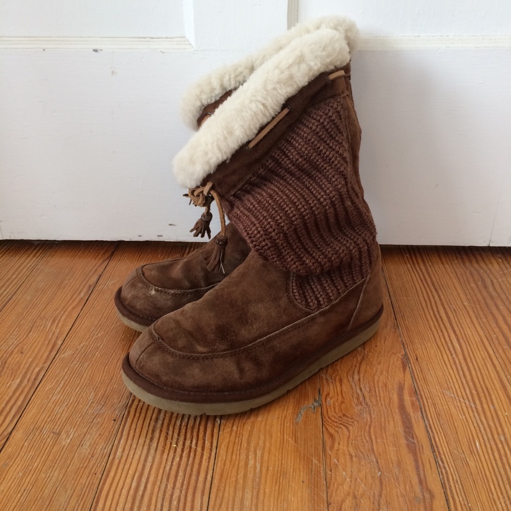 Leather UGG boots