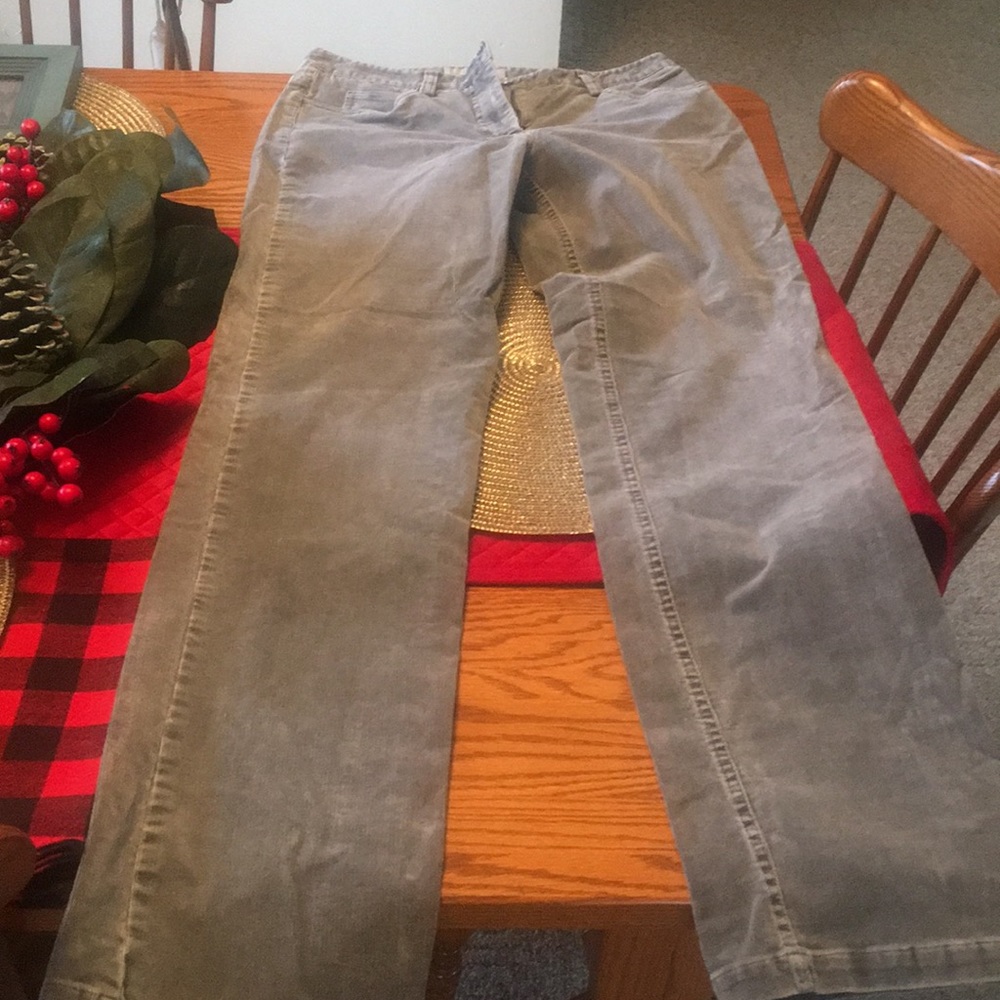 Gently worn size 2 Armani Exchange grey corduroy