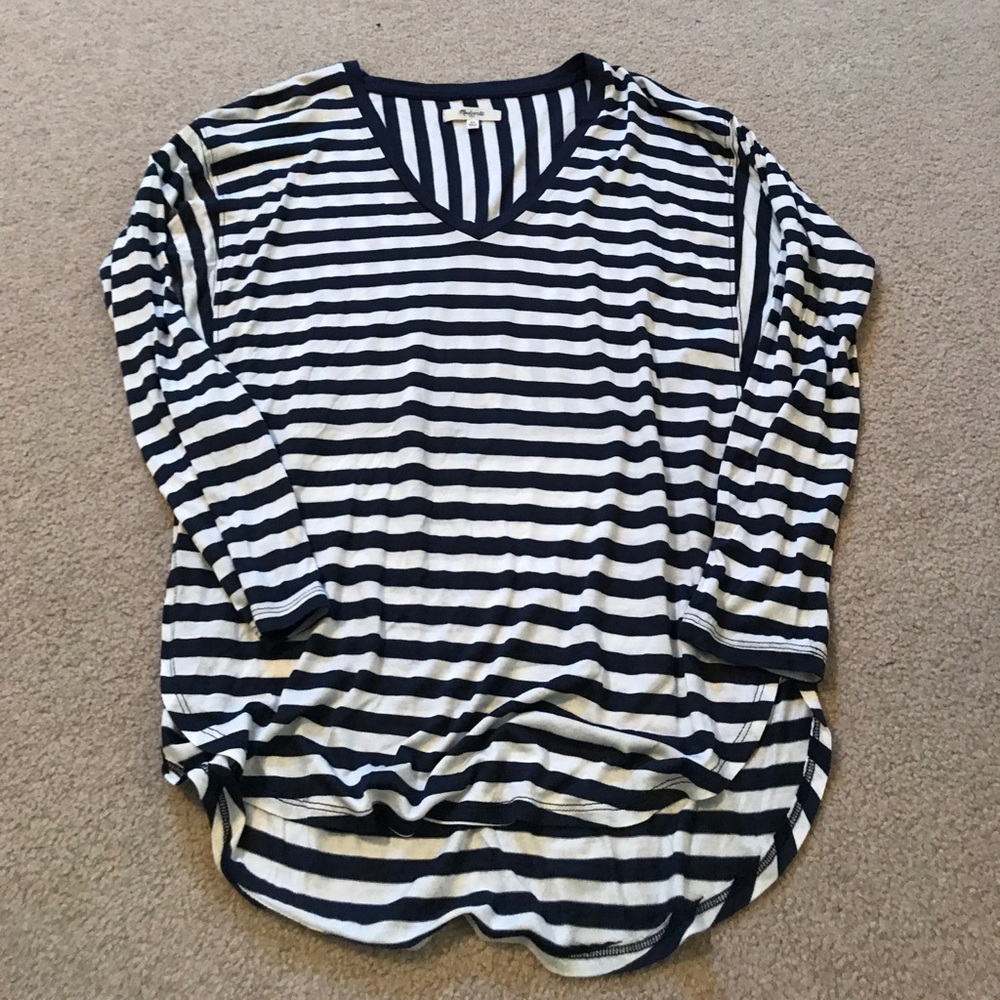 Madewell Stripe Long Sleeve Tee