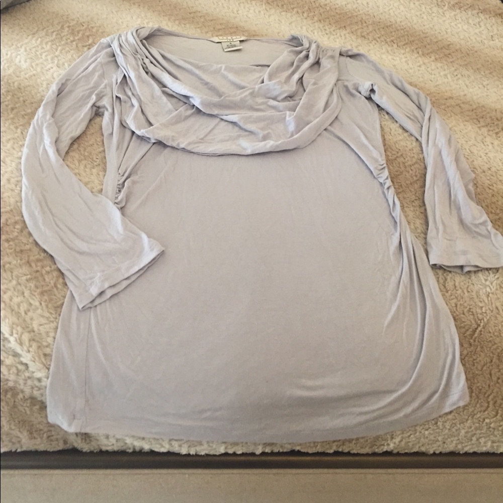 Lilac cowl neck top