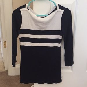 Striped soft neck shirt