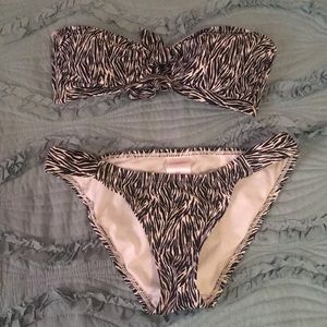 Zebra print bikini