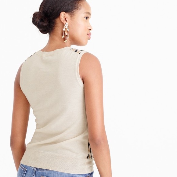 J. Crew Lightweight Wool Jackie Shell in Argyle S - Picture 3 of 3