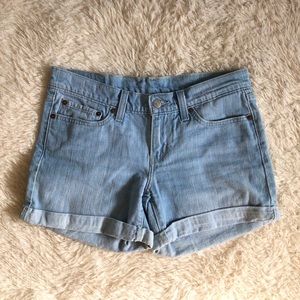 Levi’s light blue jean shorts