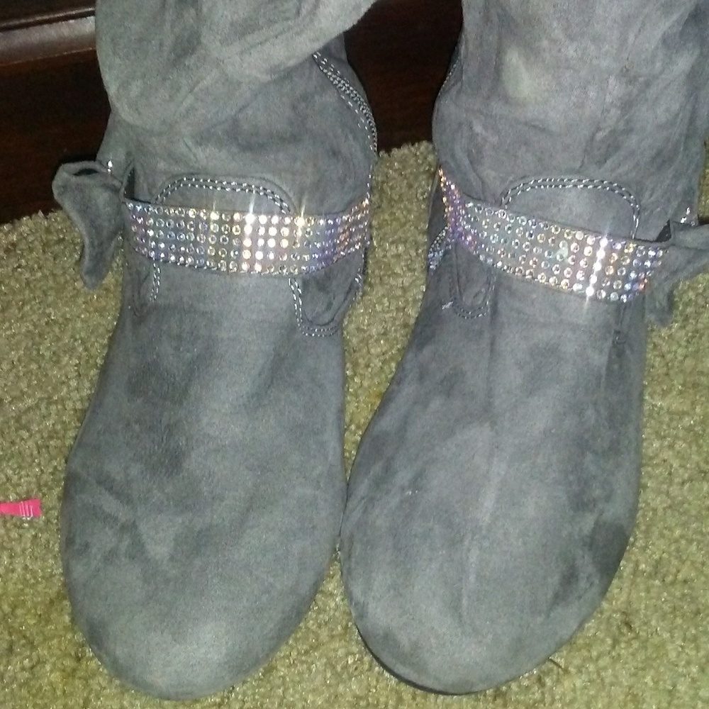 Girls suede fashion boots