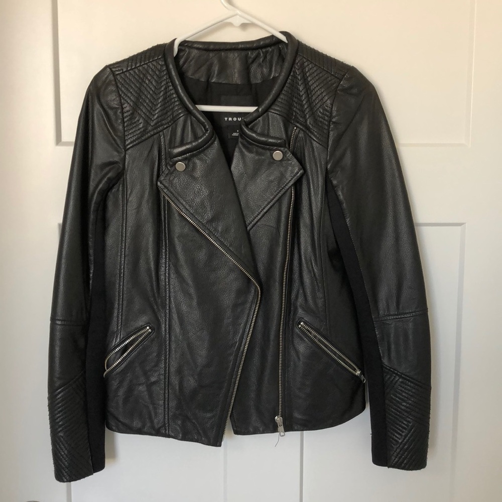 Trouve leather jacket size small