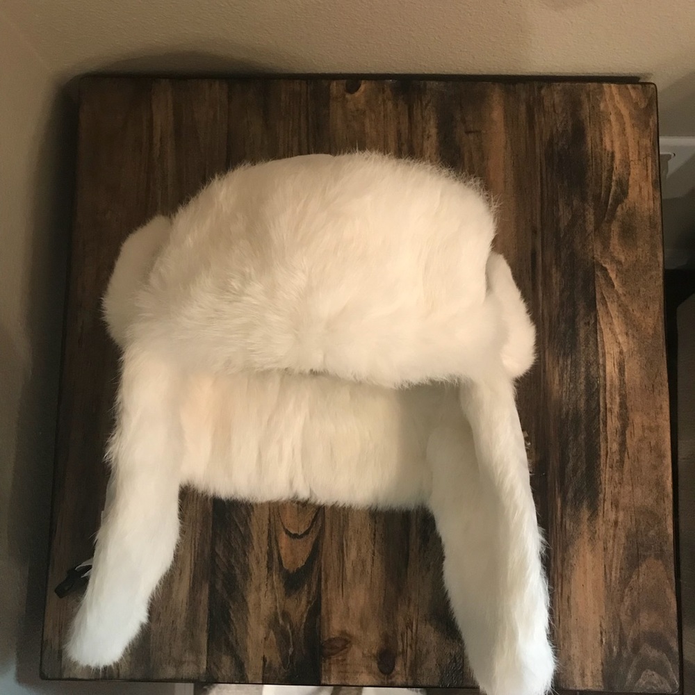 Rabbit fur winter hat