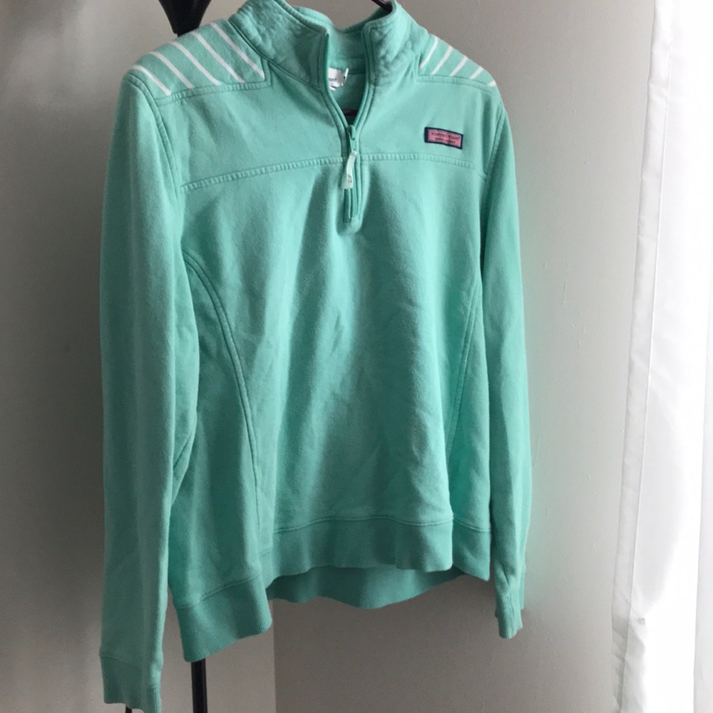 Mint green Vineyard Vine Quarterzip