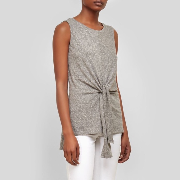 Kenneth Cole Knot Front Tunic Heather Gray - Picture 1 of 6