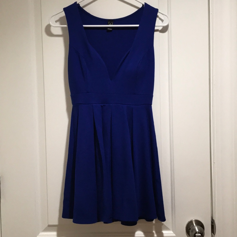 Royal blue skater dress