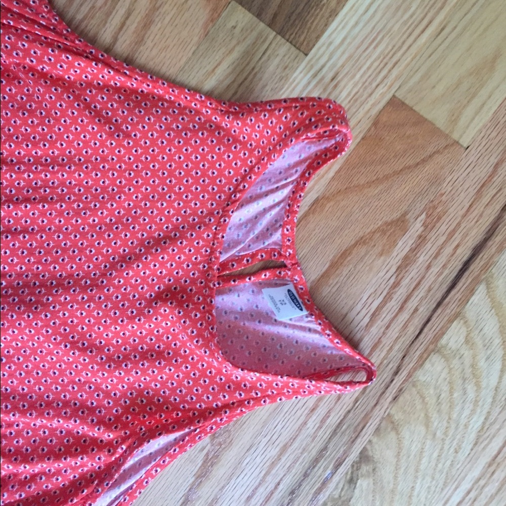 Orange Patterned Tank Top - Picture 3 of 3