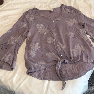 Dusty lavendar mossimo top