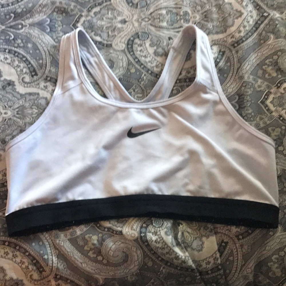 Nike Sports Bra XL, White & Black