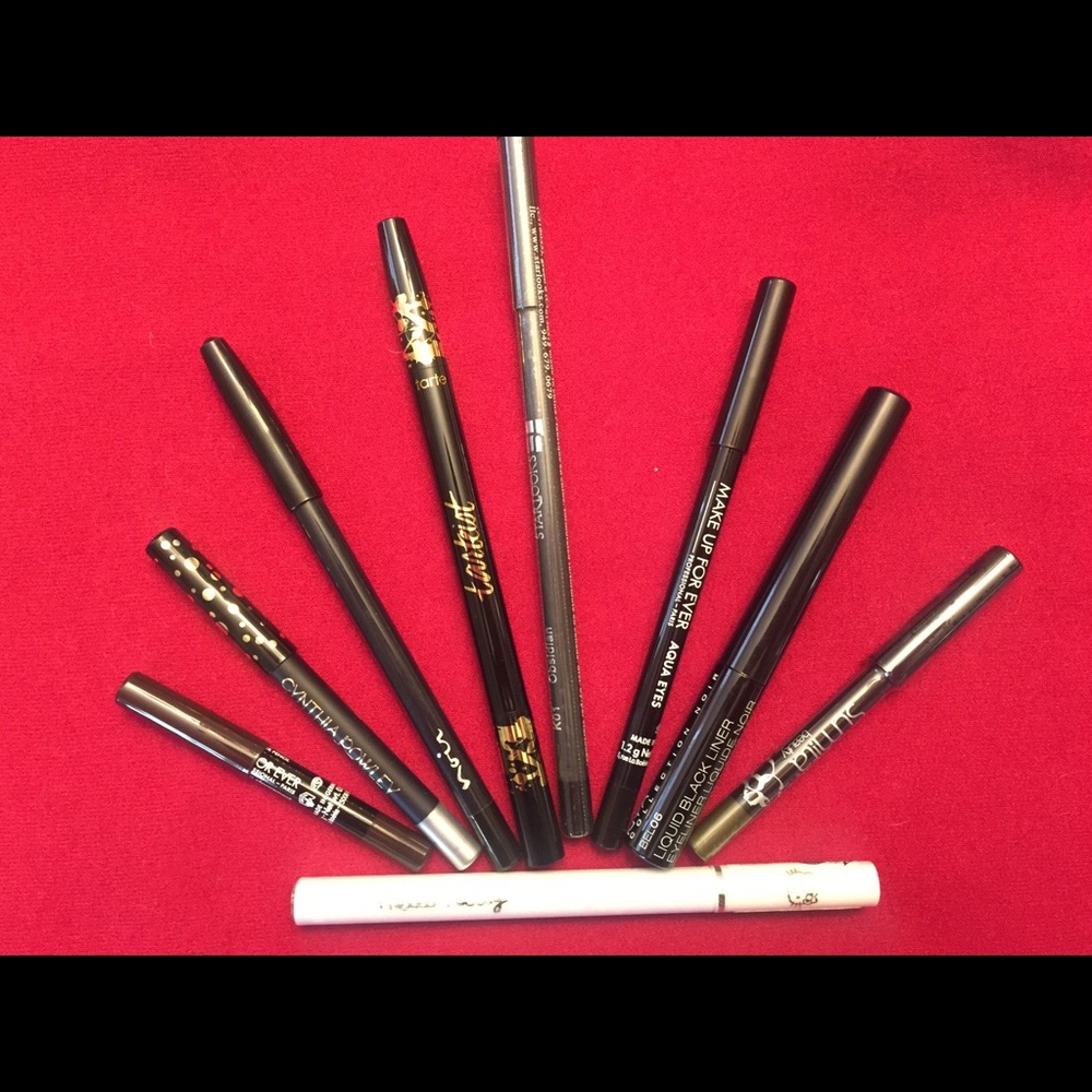 Brand New Eyeliner Sampler. 7 Full size & 3 deluxe