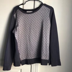 Purple and silver Ann Taylor loft sweater