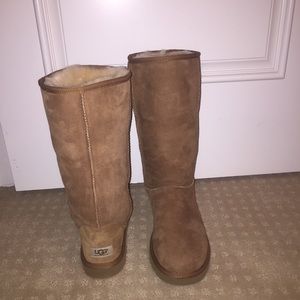 chestnut, tall UGG boots