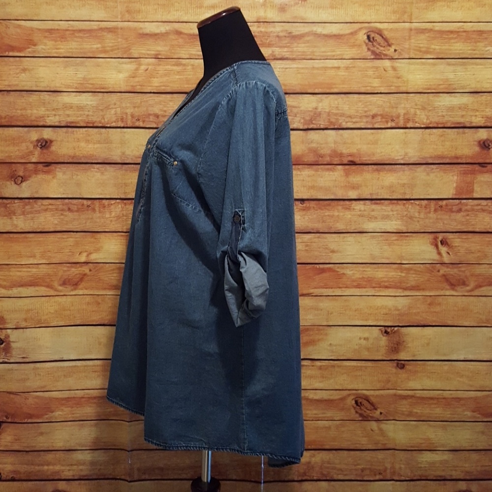 Speed Limit Denim Chambray Shirt - Picture 4 of 8