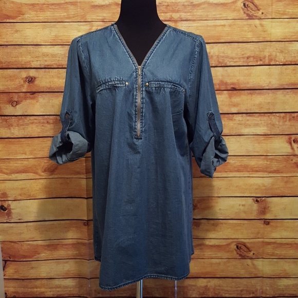 Speed Limit Denim Chambray Shirt - Picture 2 of 8