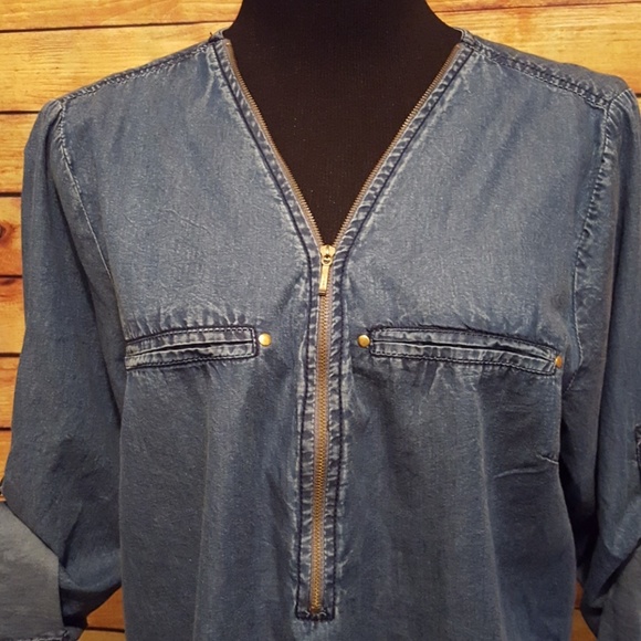 Speed Limit Denim Chambray Shirt - Picture 5 of 8