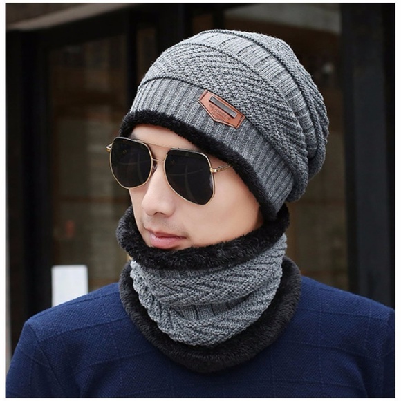 Unisex Knit Skull Cap Lined Thick Warm Slouchy - Picture 4 of 4