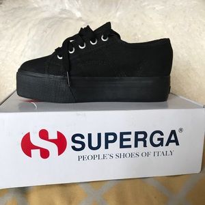 Superga Lace Up Platform