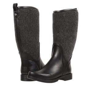 UGG tall tweed rain boots