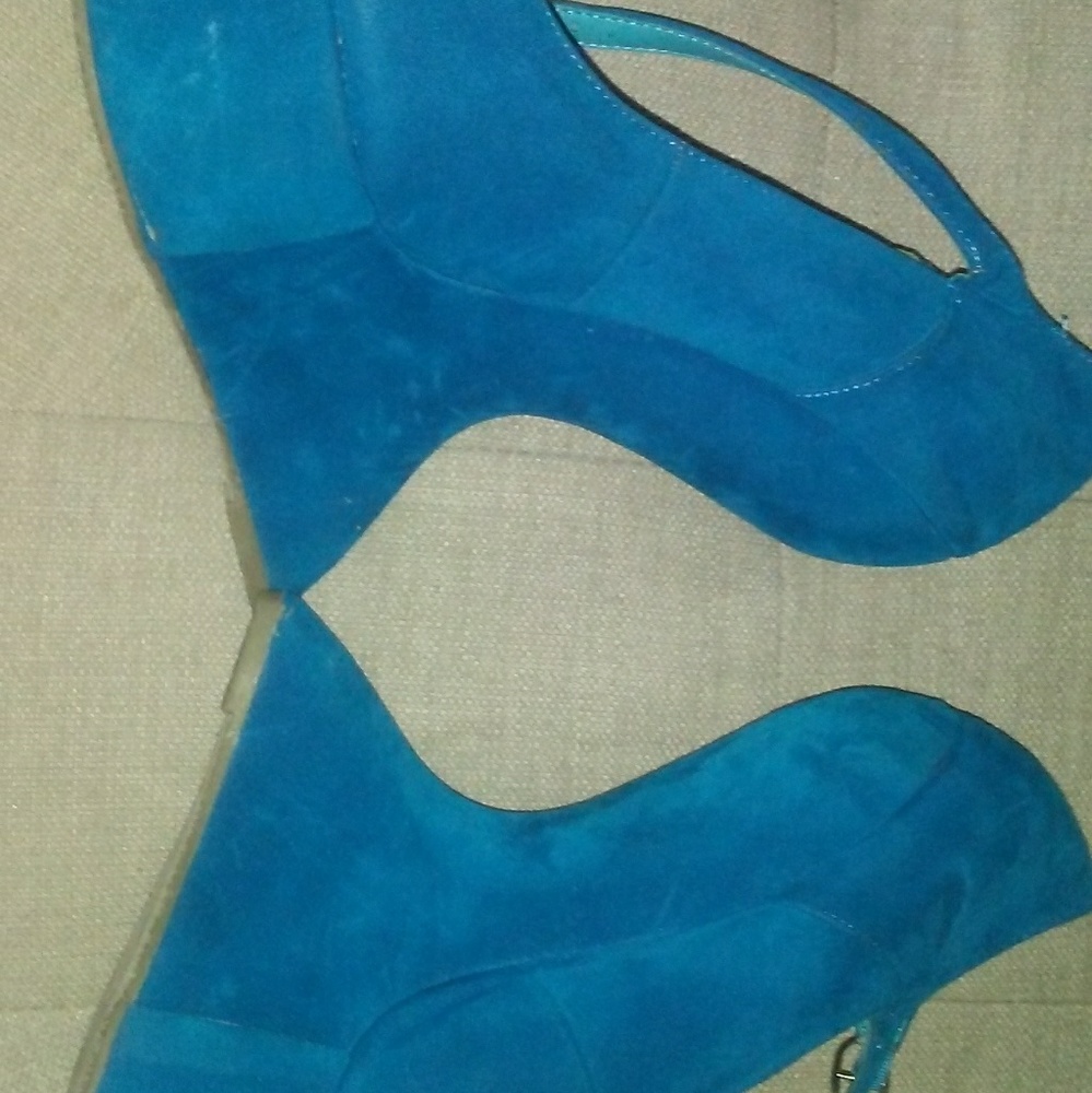 Women suede platform wedges