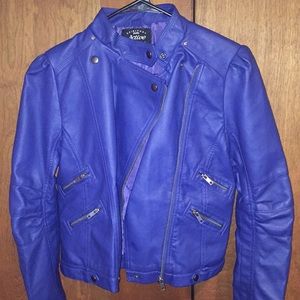 Royal Blue leather jacket