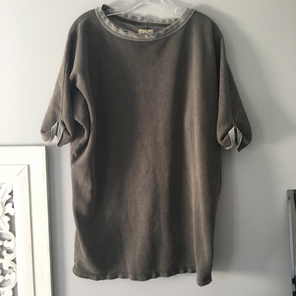 gray sweatshirt/ tshirt dress