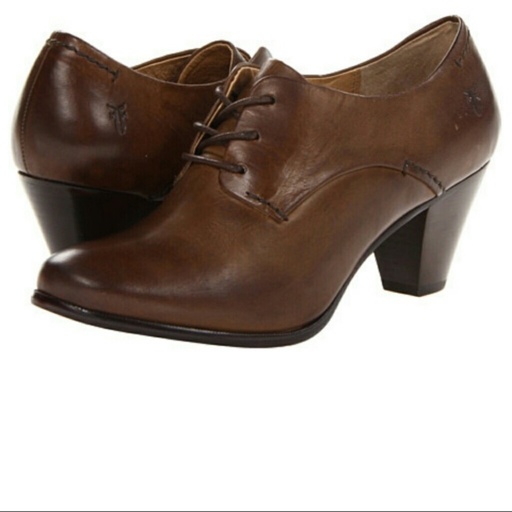 Frye brown oxford ankle booties
