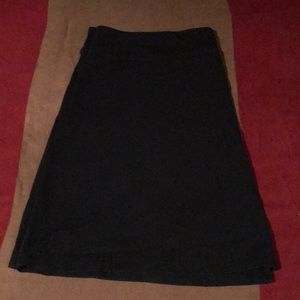 Short black skirt!