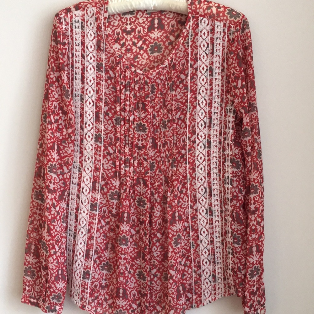 Lucky Brand silky blouse