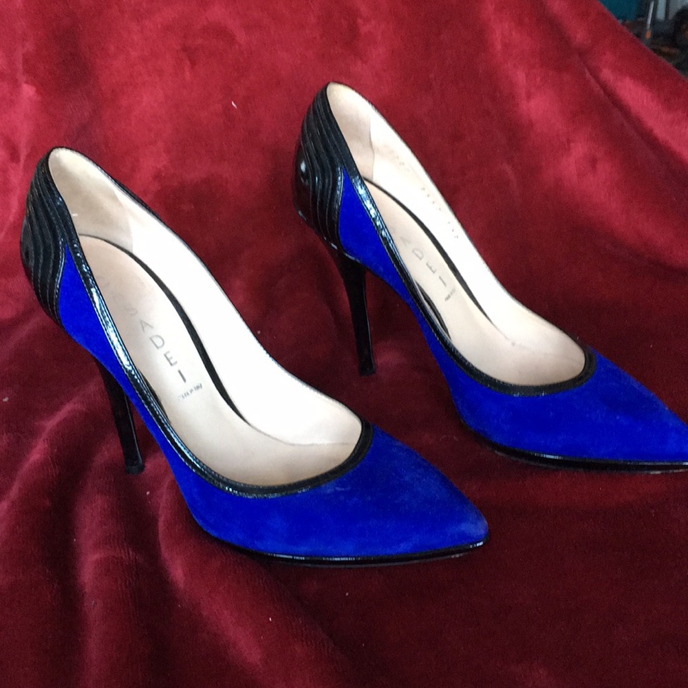 Gorgeous Casadei!  Electric blue suede