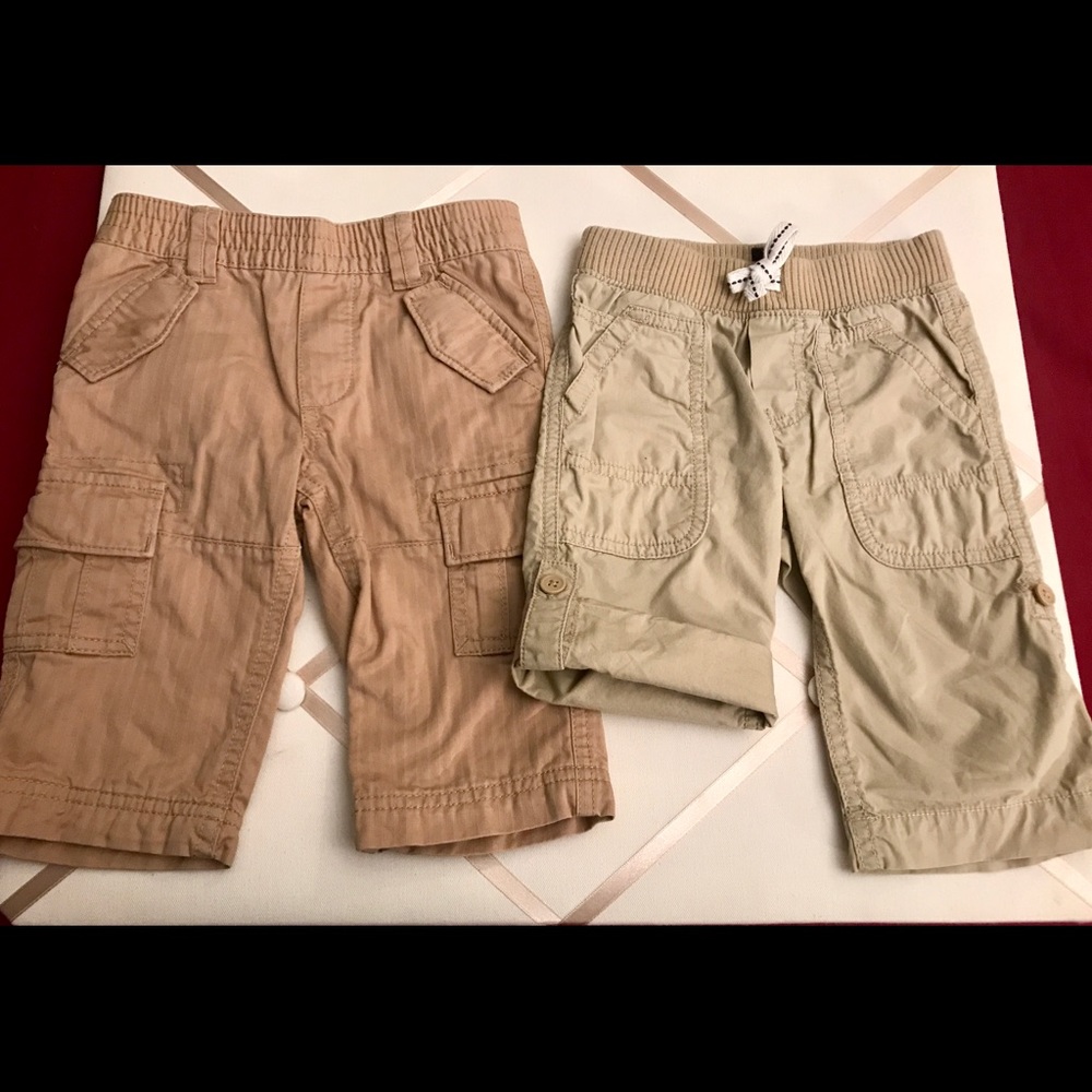 BABY GAP SZ 6-12mth Two Pairs of Khaki Pants